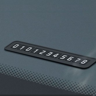 차량 주차 알림판 논슬립 연락처 전화 번호판 블랙