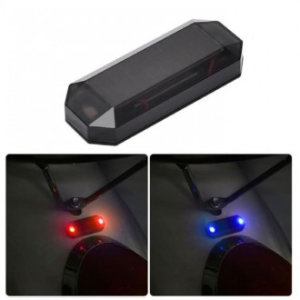 자동차 LED 경광등 라이트 바이크 태양열 충전 경고등