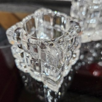 티라이트 크리스탈 캔들받침 유리컵 촛불 받침대 홀더