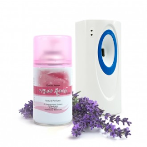 Kimspp 프리미엄 아로마플러스 방향제 250ml(라벤다향)+자동분사기+건전지 실내공간 화장실방향제