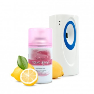 Kimspp 프리미엄 아로마플러스 방향제 250ml(레몬향)+자동분사기+건전지 실내공간 화장실방향제