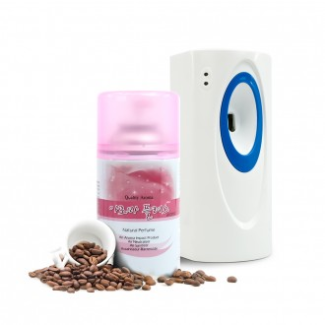 Kimspp 프리미엄 아로마플러스 방향제 250ml(커피향)+자동분사기+건전지 실내공간 화장실방향제