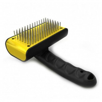 쉐드마스터 강아지 원터치 핀타입 슬리커 브러쉬