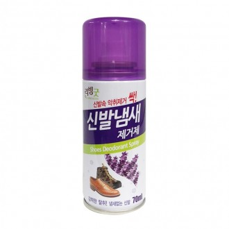 리빙굿 신발냄새제거제 소형 70ml 즉효 탈취 스프레이 발냄새 살균 구두 운동화용