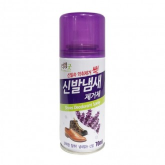 리빙굿 신발냄새제거제 소형 70ml 즉효 탈취 스프레이 발냄새 살균 구두 운동화용