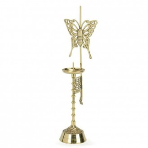 나비 유기촛대 놋 전통 제사 촛대 촛불 양초 받침대 놋촛대 양초받침 제사촛대 제사상촛대