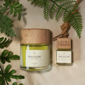 피톤치드 편백 나무 향 디퓨저 2종 천연 히노끼 디퓨져 오일 실내 차량용 자동차 히노키 숲 우디 방향제